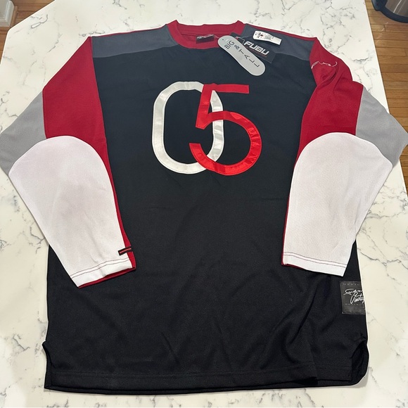 FUBU Other - Vintage Y2K FUBU 05 Long Sleeve Jersey Shirt - Black/Red/Gray - Men’s 1X